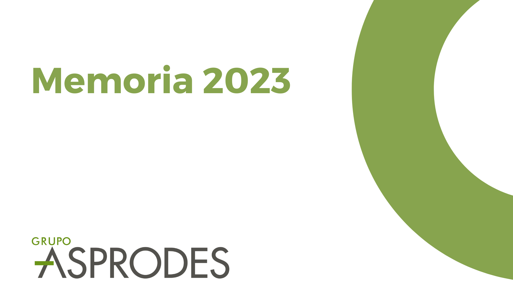 MEMORIA GRUPO ASPRODES 2023